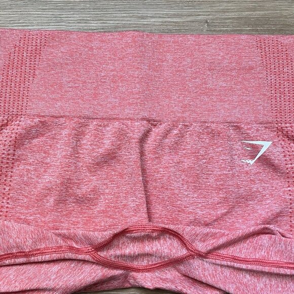 GYMSHARK Vital Seamless Coral Marl Leggings - Size Large - Picture 6 of 16